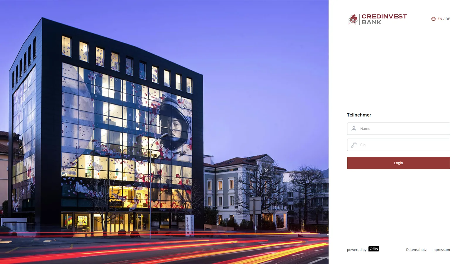 CSN Live-Event in eurem Branding